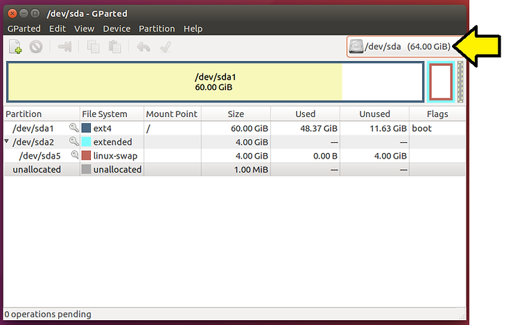 click_dev_sda_drop_down_18