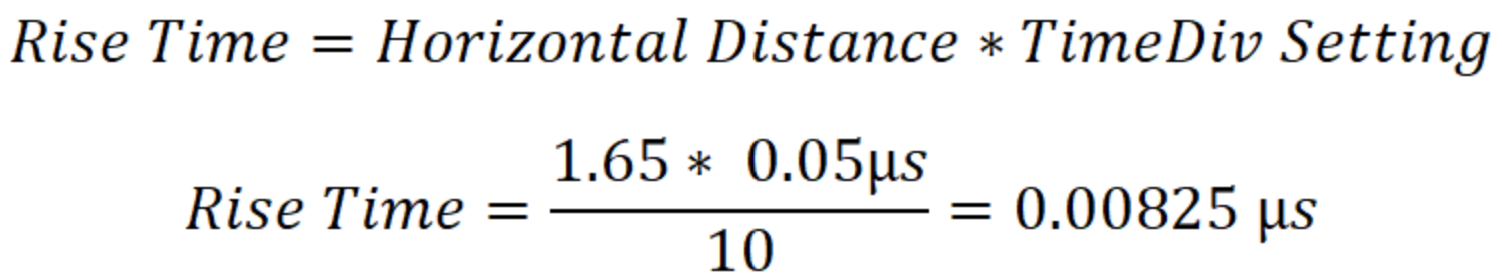 rise time equations
